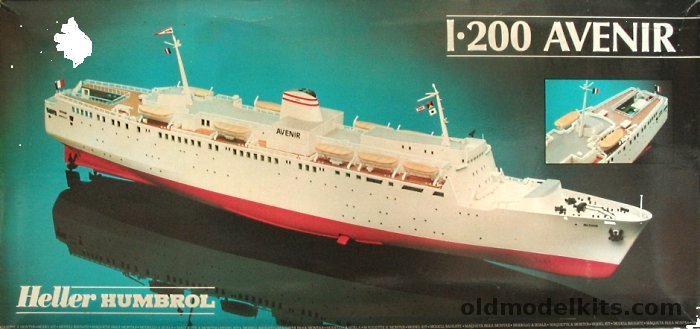 Heller 1/200 Avenir Car Ferry Steamer, 80625 plastic model kit